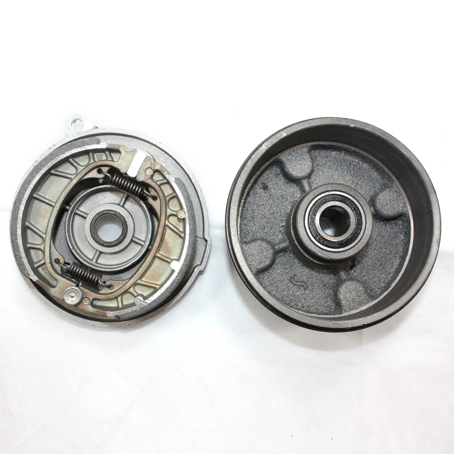 Drum Brake Housing Wheel Hub + Shoes for 125cc 150cc Quad Dirt Bike ATV