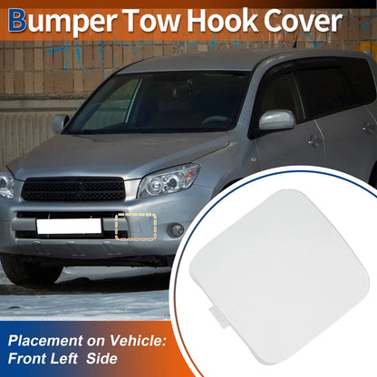 Front Car Bumper Tow Hook Cover for Toyota Rav4 (2009-2011) White