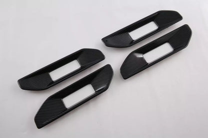 Inner Door Armrest Lid Frame Carbon Fiber Cover Trim for Ford Ranger (2023)
