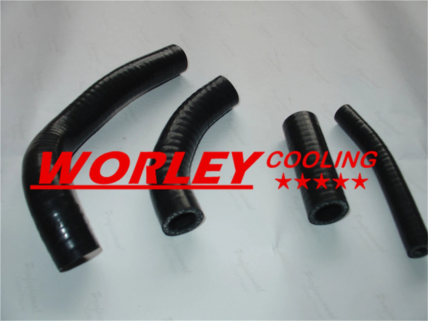Black Silicone Radiator Hose for Suzuki RM125 (1984-1985)
