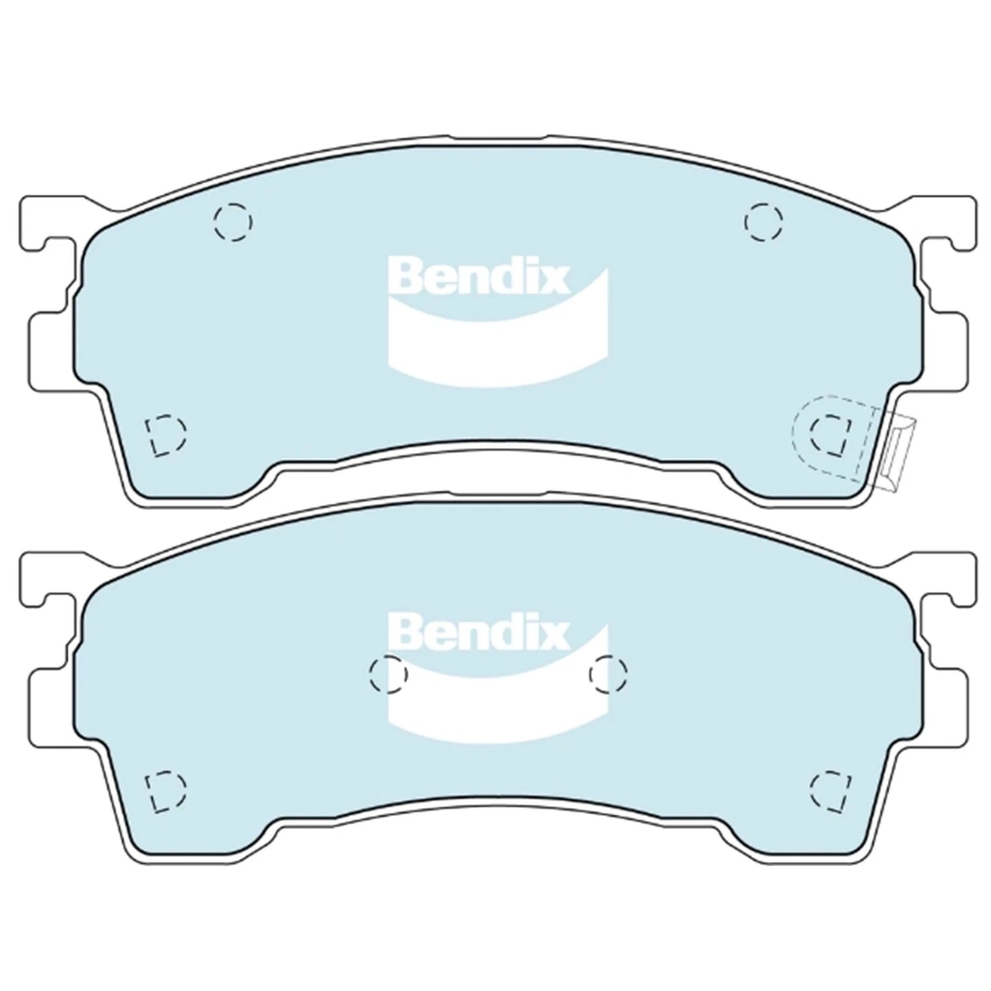 GCT Front Disc Brake Pad Set for Kia Spectra (2001 - 2004)