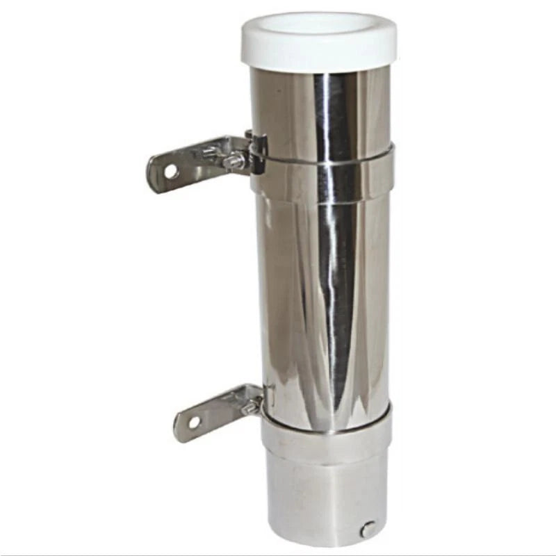 Fishing Rod Holder Stainless Steel Side Mount Bracket with Rubber Insert