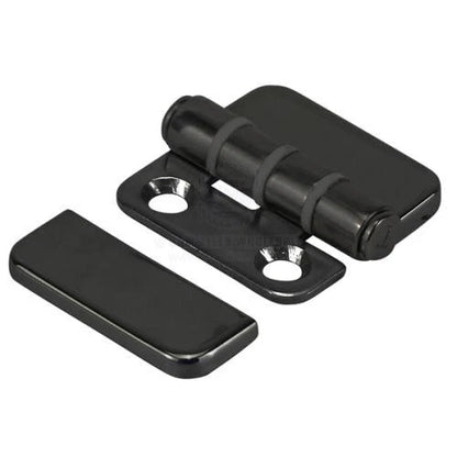 316 S/S Black PVD Anti-Slam Hinges with Cover, 40mm x 40mm, Split Pair