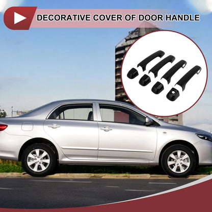 Car Door Handle Cover Set for Toyota Land Cruiser (2016-2023) Gloss Black ABS