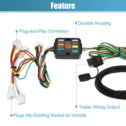 56033 4-Pin Trailer Wiring Harness for Nissan Rogue (2008-2020)