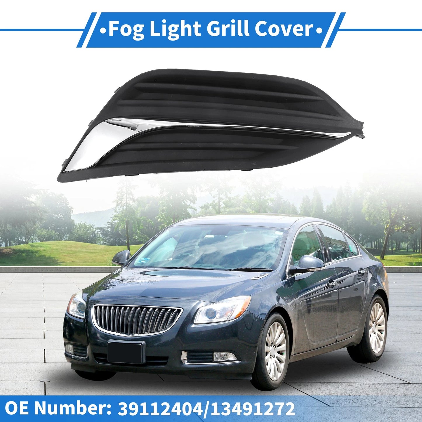 1 Pc Front Right Fog Light Grill for Buick Regal (2017–2020)