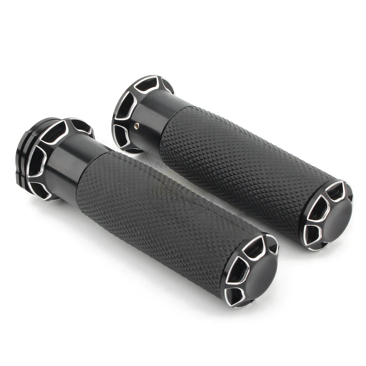 Black Handlebar Hand Grips for Harley Touring, Softail, Dyna