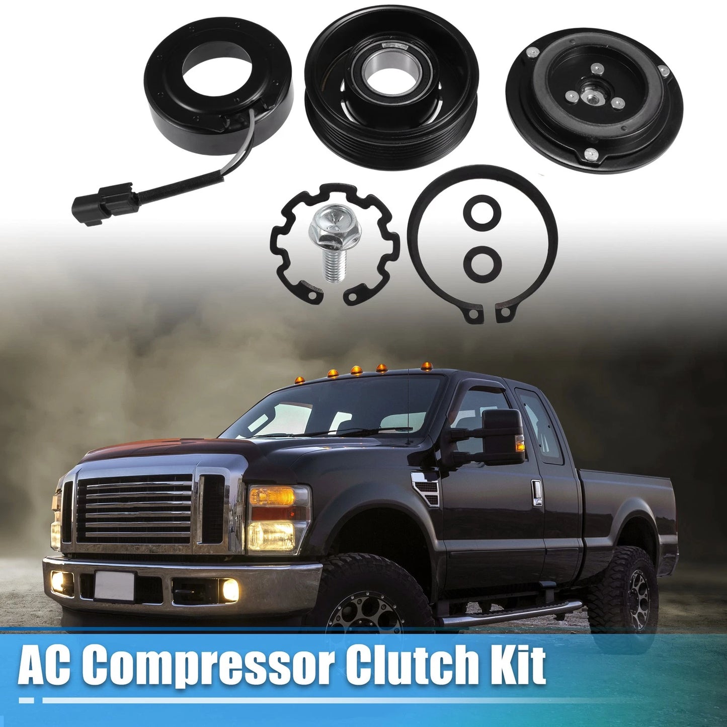 AC Compressor Clutch Kit for Ford F-250 2007-2009 8Cyl 4.6L
