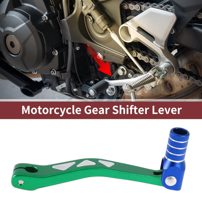 Folding Gear Shifter Levers for Yamaha TTR50 Green Lever Blue Head