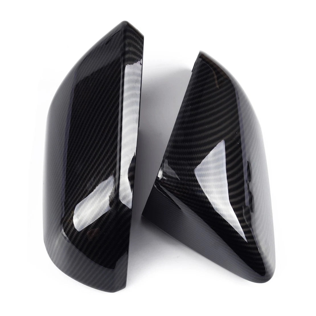 Carbon Fiber Style Side Mirror Trim for Ford Mustang (2015-2019)