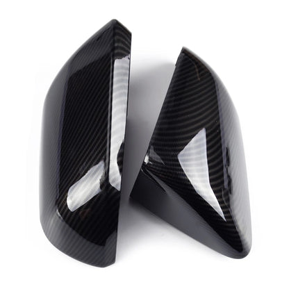 Carbon Fiber Style Side Mirror Trim for Ford Mustang (2015-2019)
