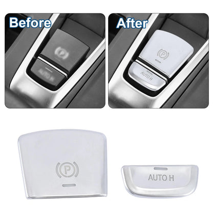Parking Brake Switch P Button Covers Set for BMW 5 Series, 7 Series (2001-2023)
