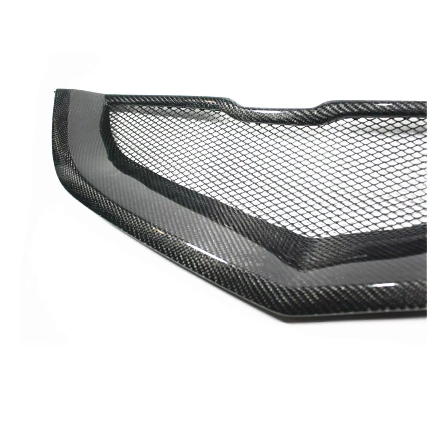 2 x Front Bumper Grille Mesh for Acura TL (2004-2006) Black Carbon Fiber