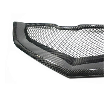 2 x Front Bumper Grille Mesh for Acura TL (2004-2006) Black Carbon Fiber