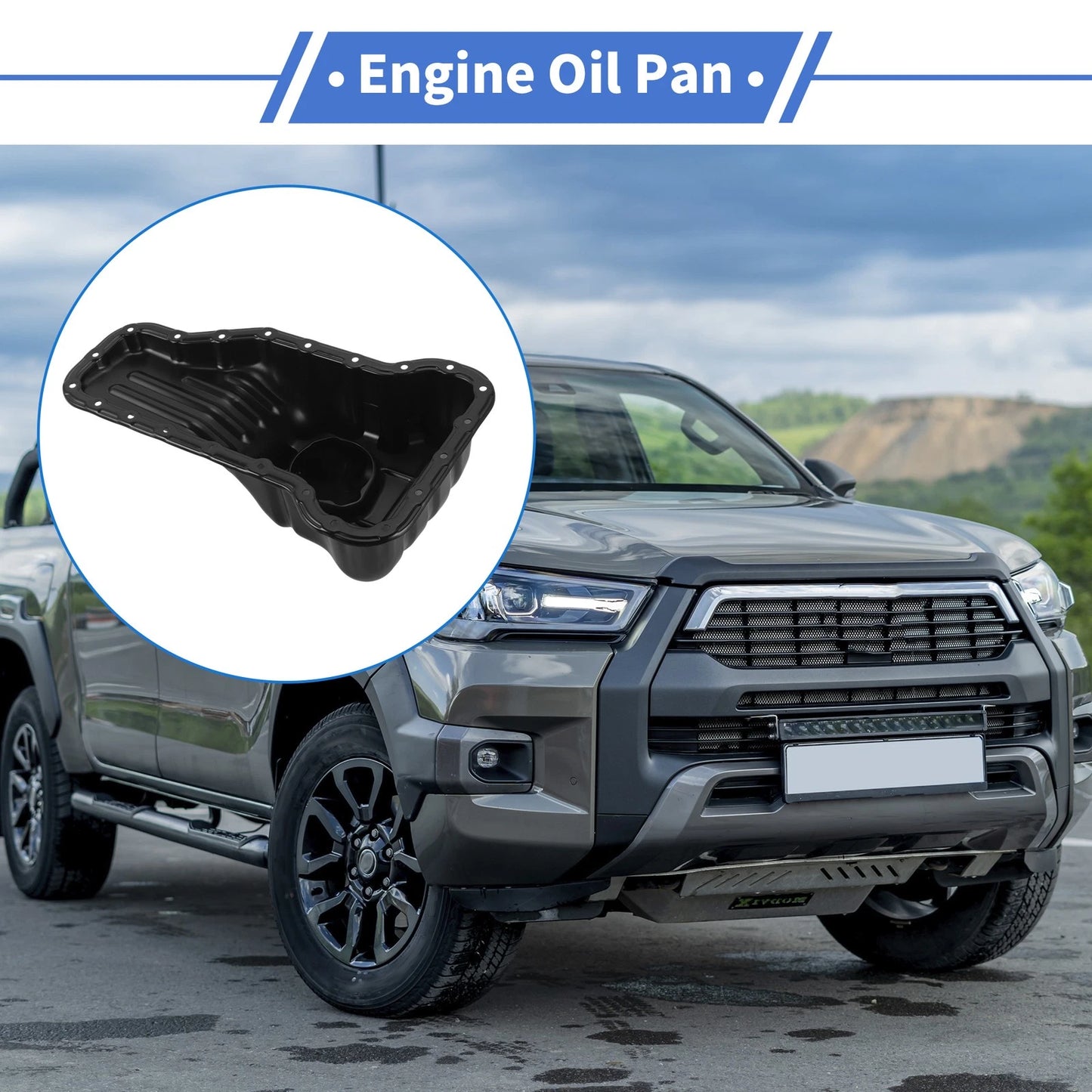 1 Pc Engine Oil Pan for Toyota Hilux