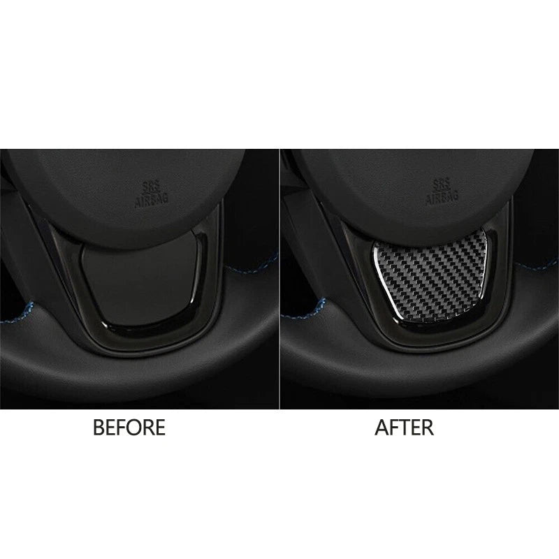 Carbon Fiber Steering Wheel Cover Trim for Toyota GR Supra A90 (2020-2022)