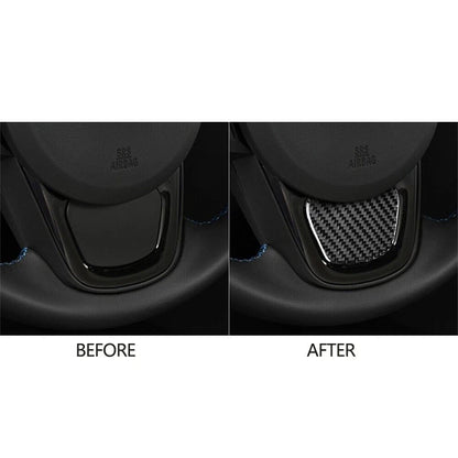 Carbon Fiber Steering Wheel Cover Trim for Toyota GR Supra A90 (2020-2022)