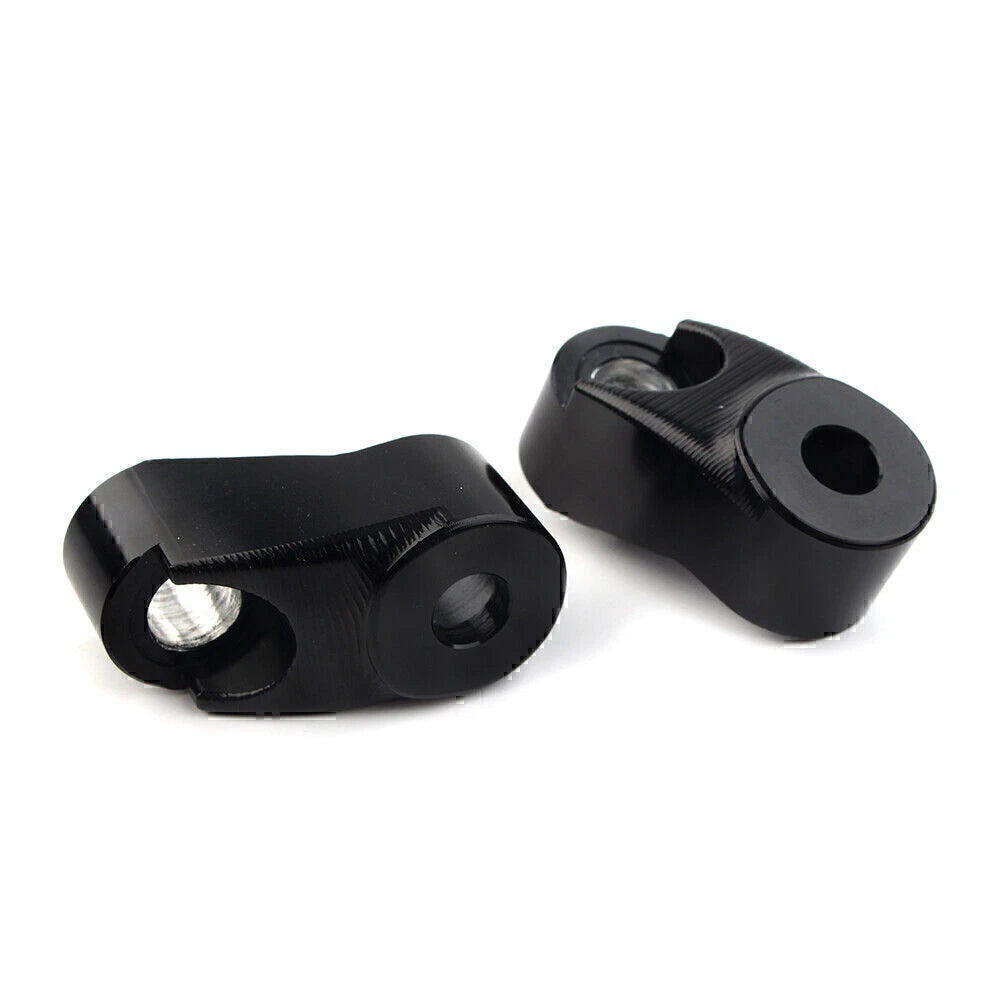 Black Short Front Turn Signal Mounts 39mm 49mm for Harley Sportster FXR