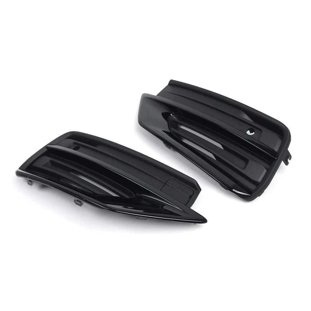 Front Bumper Fog Light Grille Glossy Black for Volvo XC90 (2020-2024)