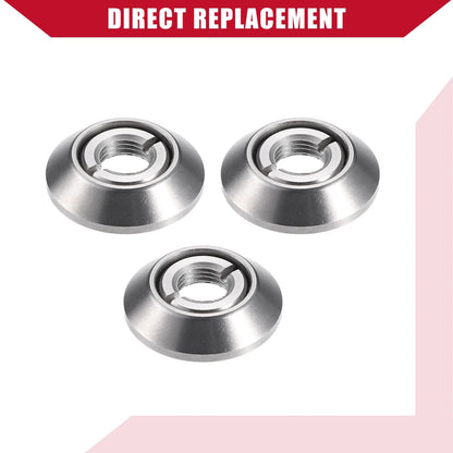 Dashboard Switch Bezel Nut Set for Jeep CJ5 (1968-1983) - Metal, Silver Tone
