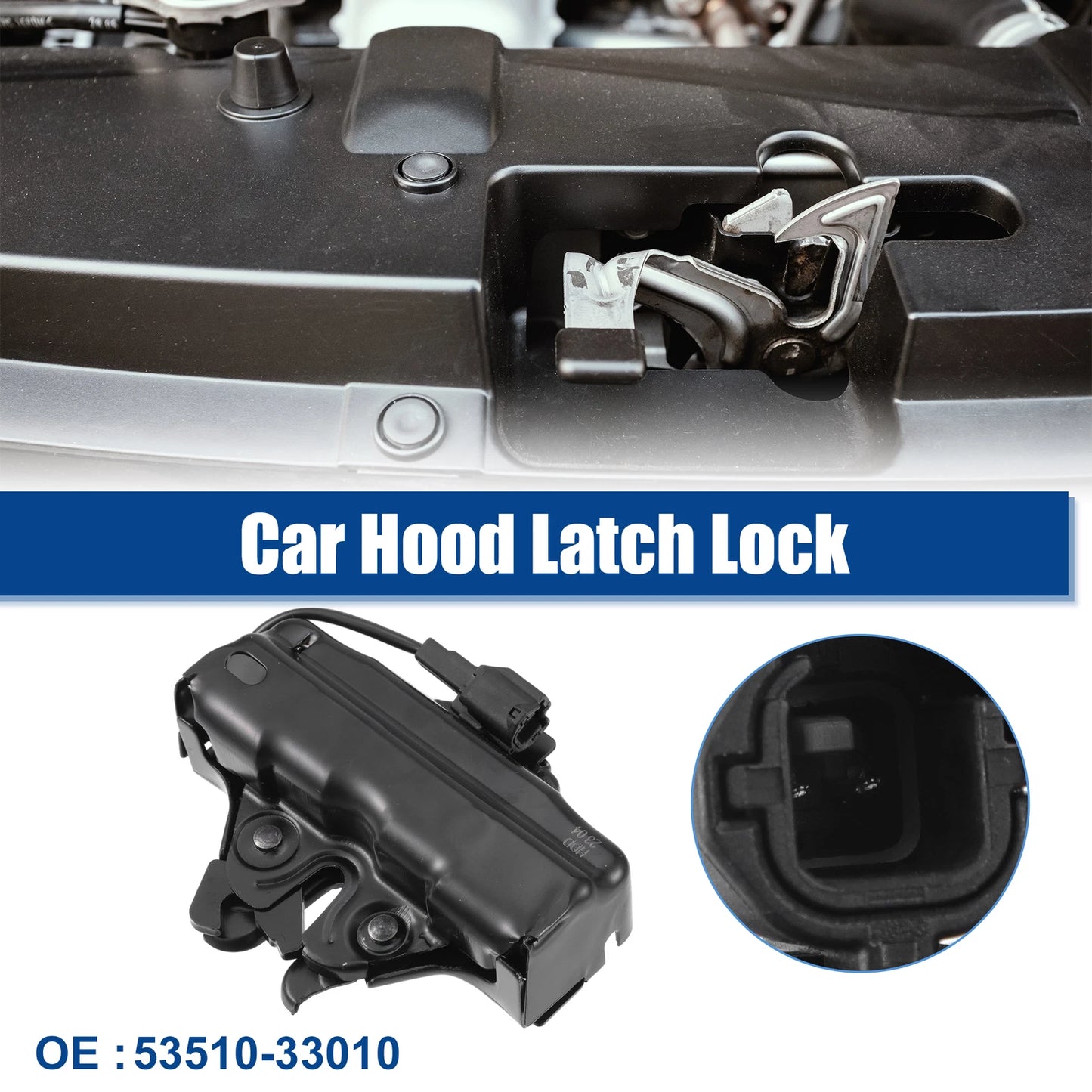 Hood Latch Lock Assembly for Lexus GS 300 (1993-2005) Black