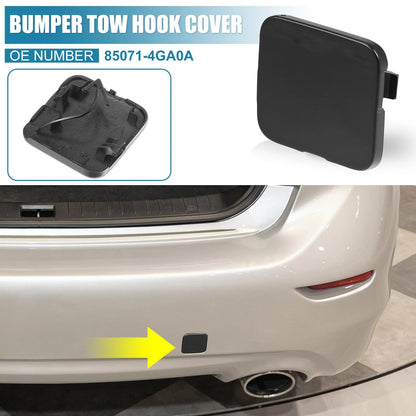 Rear Bumper Tow Hook Cover Midnight Black for Infiniti Q50