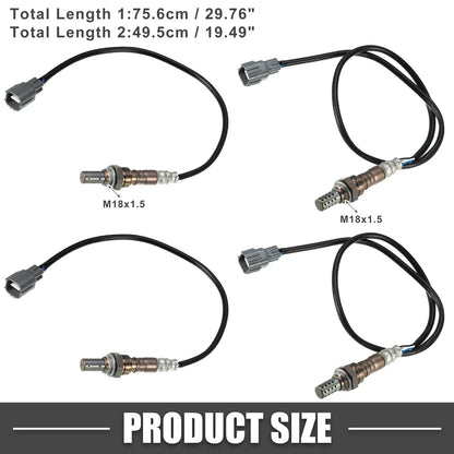 O2 Oxygen Sensor Upstream Front & Rear 4 x for Toyota RAV4 (2001–2003)