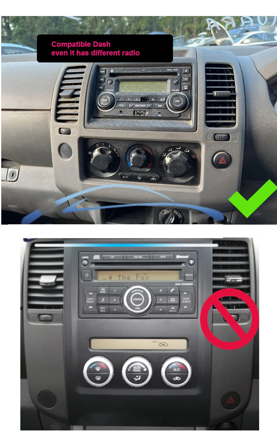 Camera for Nissan Navara D40 Head Unit Radio (2005-2014)