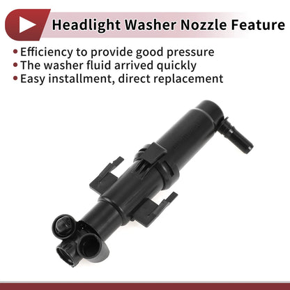 Driver Side Headlight Washer Nozzle for BMW 535i (2010-2016)