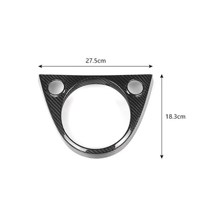 Gear Shifter Frame Cover Trim for Fiat 500 (2011-2023) Carbon Fiber