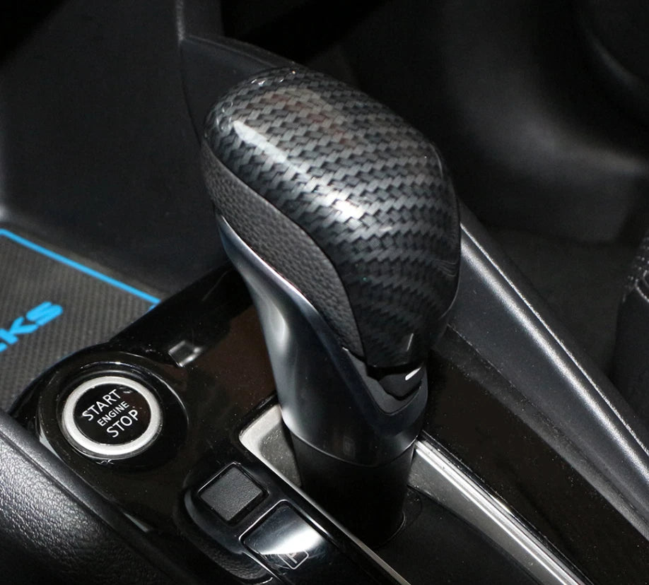 Gear Shift Knob Lid Cover Trim for Nissan Kicks (2016-2020) 1 x Carbon Fiber