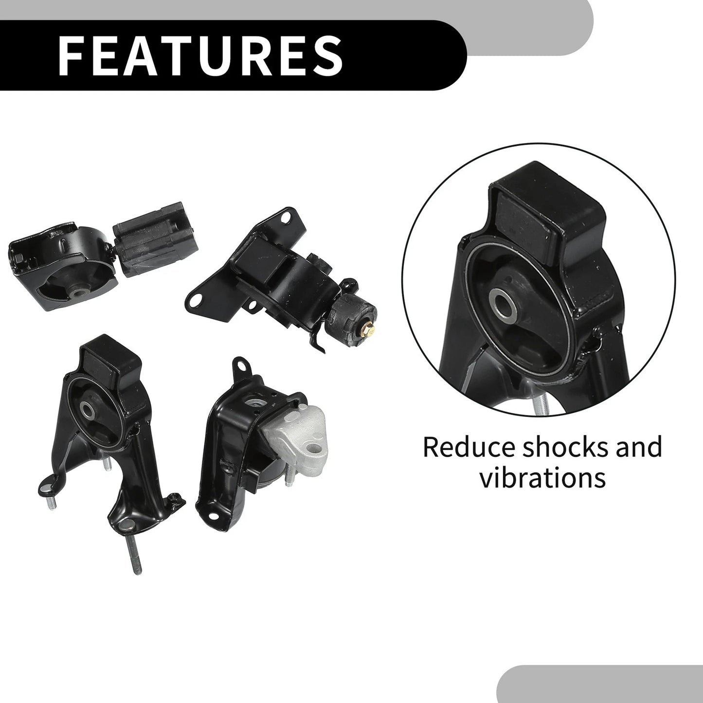 Engine Motor Mount Set for Toyota Corolla (2003-2008)