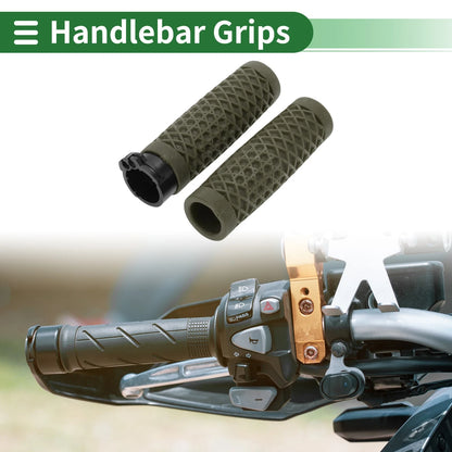 25mm Hand Grips Cover Kit TPU Green for Motorcycle