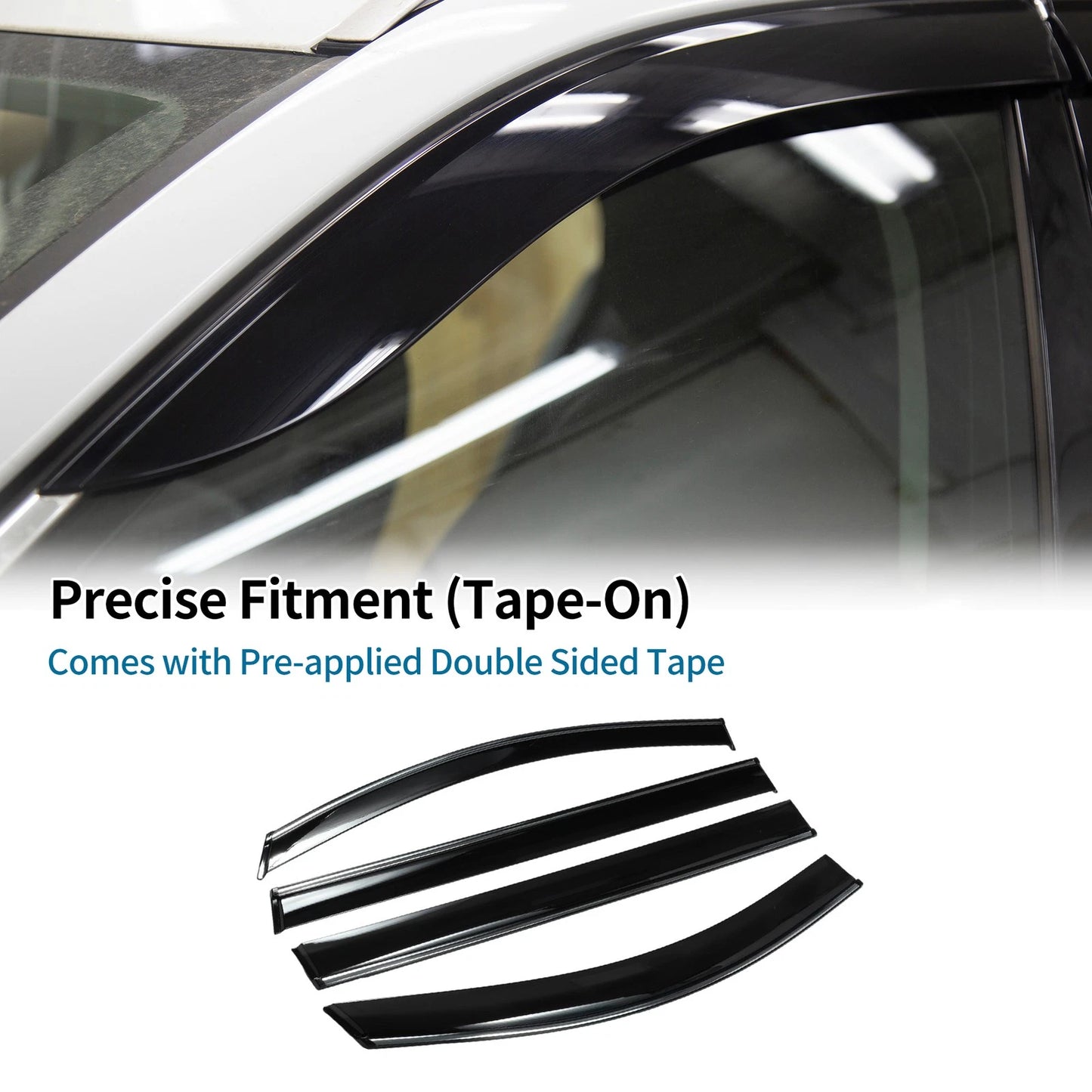Window Deflectors 1 Set Side Window Vent Visors for Toyota Sienna (2011–2011)