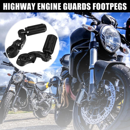 Motorcycle Engine Foot Pegs / 1 Pair / Short Angled Mount Pedal for Harley