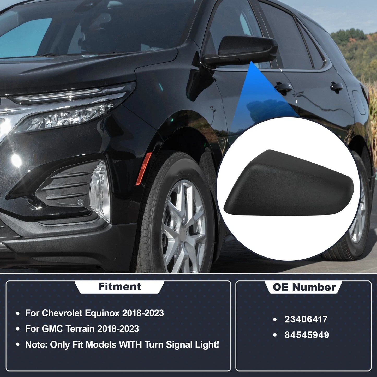 Left Mirror Cover for Chevrolet Equinox / GMC Terrain
