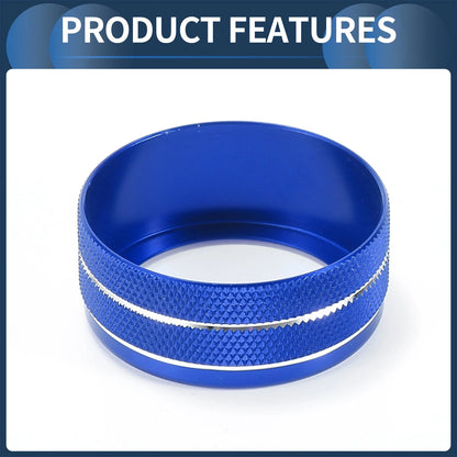 3 x Blue Media Volume Switch Knob Cover Ring for Honda CR-V (2023-2024)