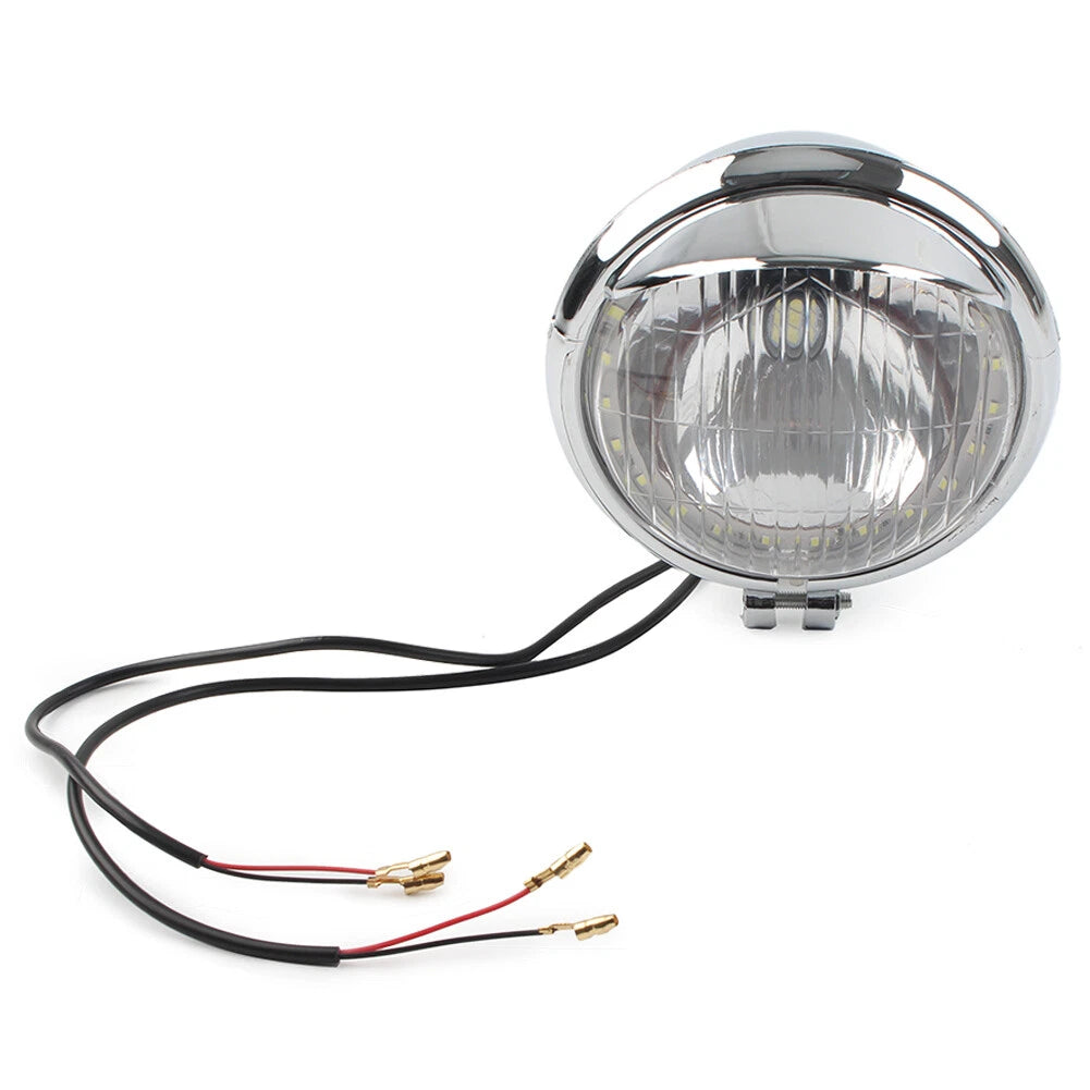 Fog Light Lamp for Harley Honda Suzuki Motorcycle Chrome