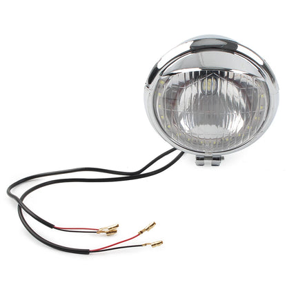 Fog Light Lamp for Harley Honda Suzuki Motorcycle Chrome