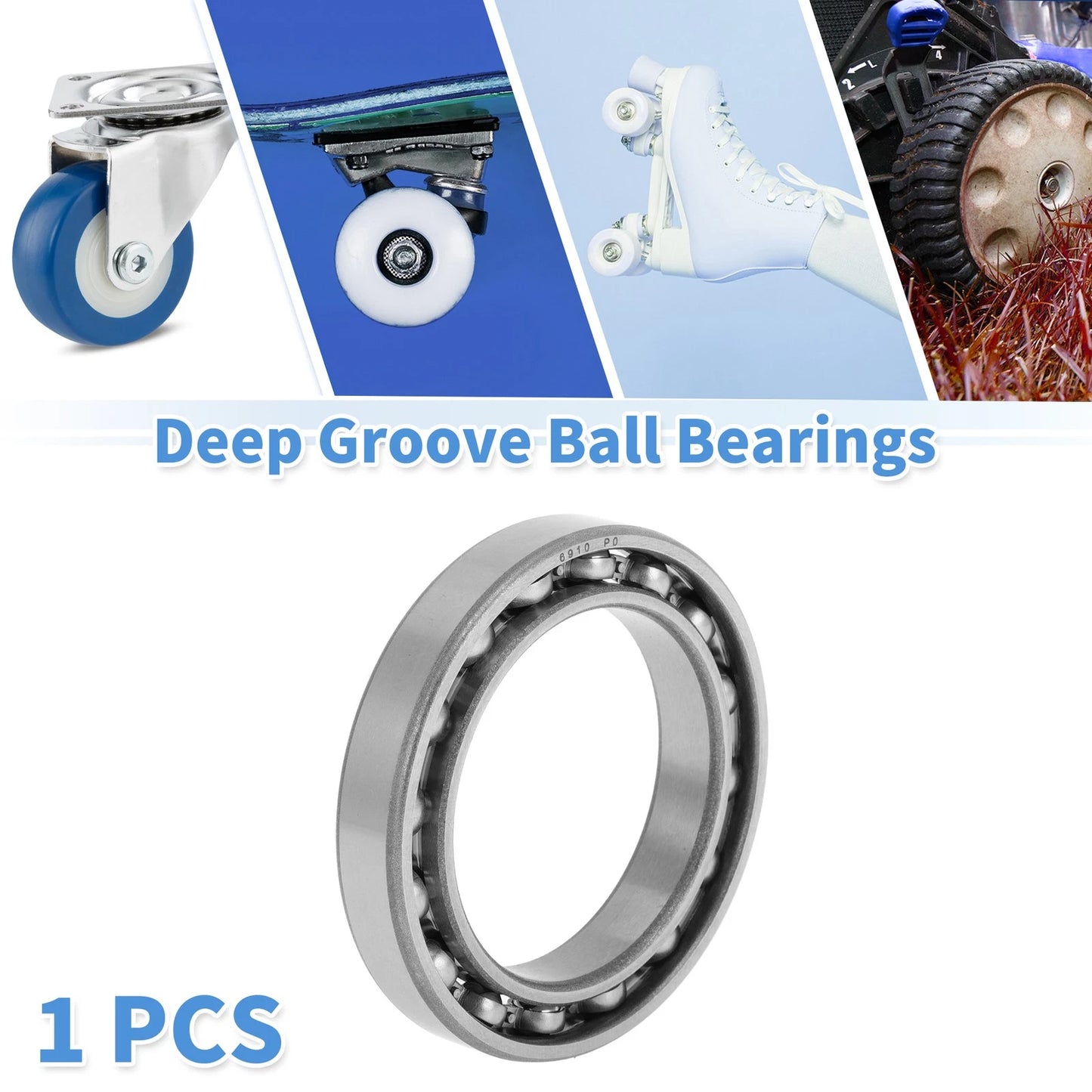 50x72x12mm Deep Groove Ball Bearings 1 Pc for Scooter Skateboard Wheel