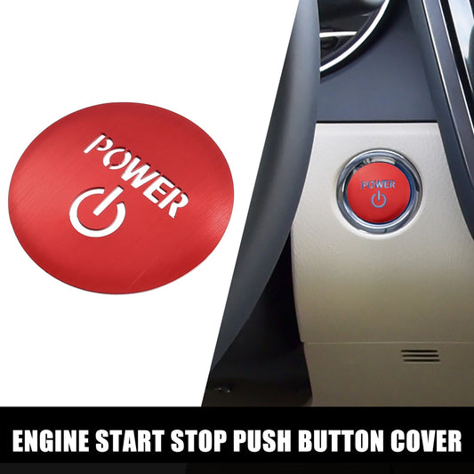 Engine Start Stop Button Cover for Toyota Crown Royal AWS21 Red (2012–2018)