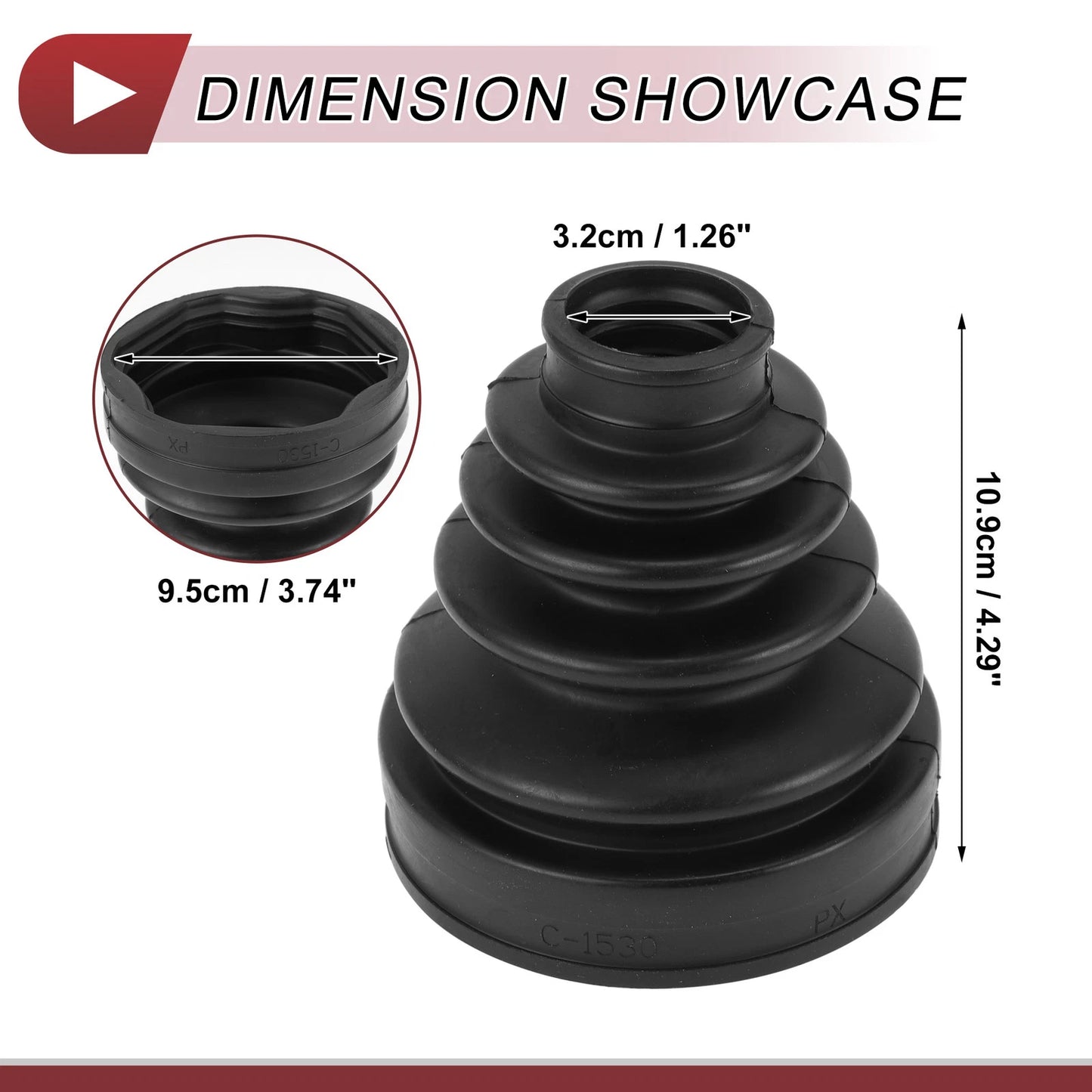 Inner CV Joint Boot Kit with Clamps for Toyota 4Runner (2024)