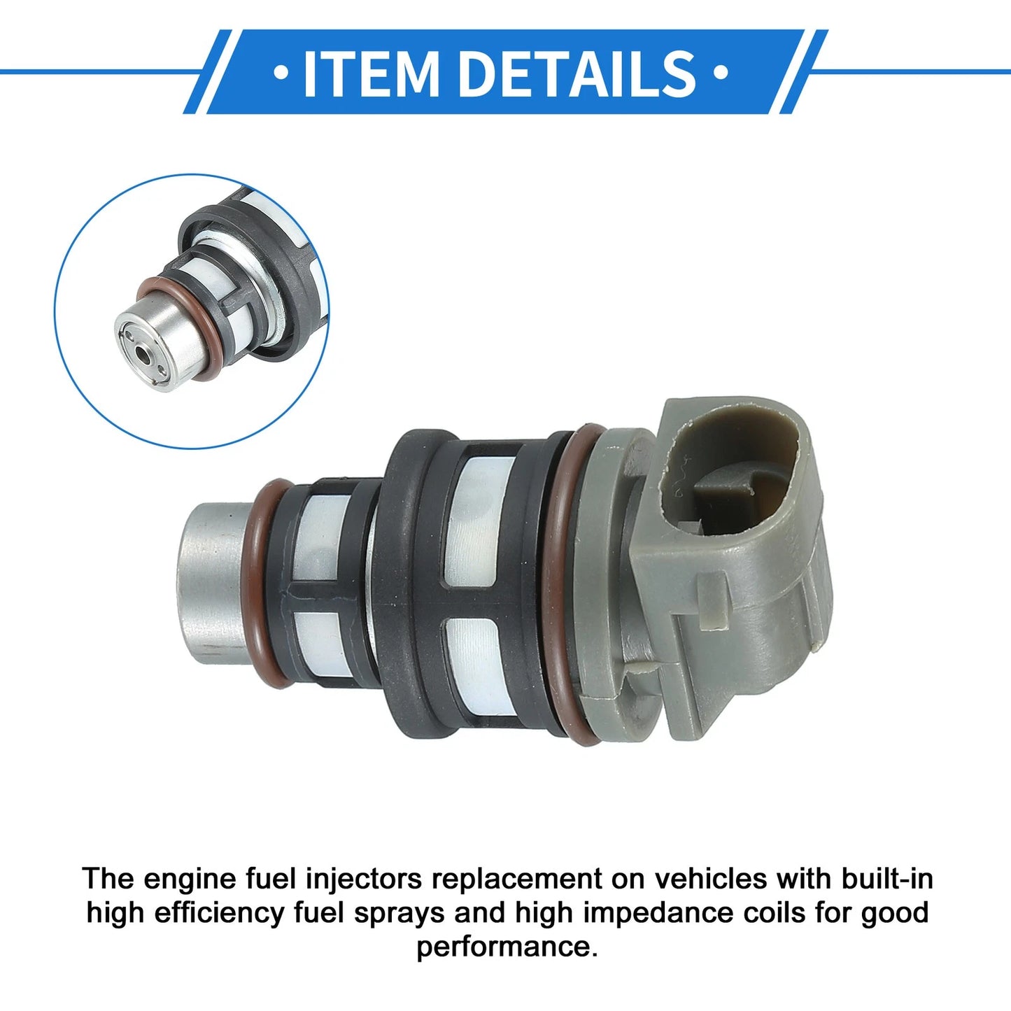 Fuel Injector 2.2L for Chevrolet Cavalier (1994-1997) 4 x Gray