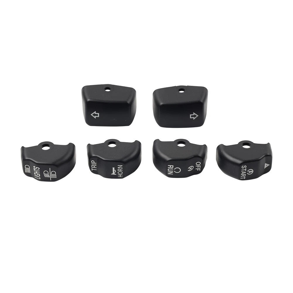 6x Handlebar Control Switch Cap Button for Harley Sportster Iron 883 1200