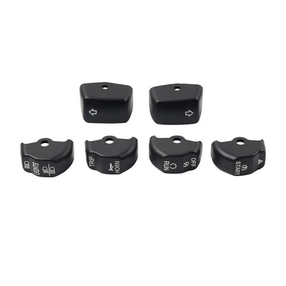 6x Handlebar Control Switch Cap Button for Harley Sportster Iron 883 1200
