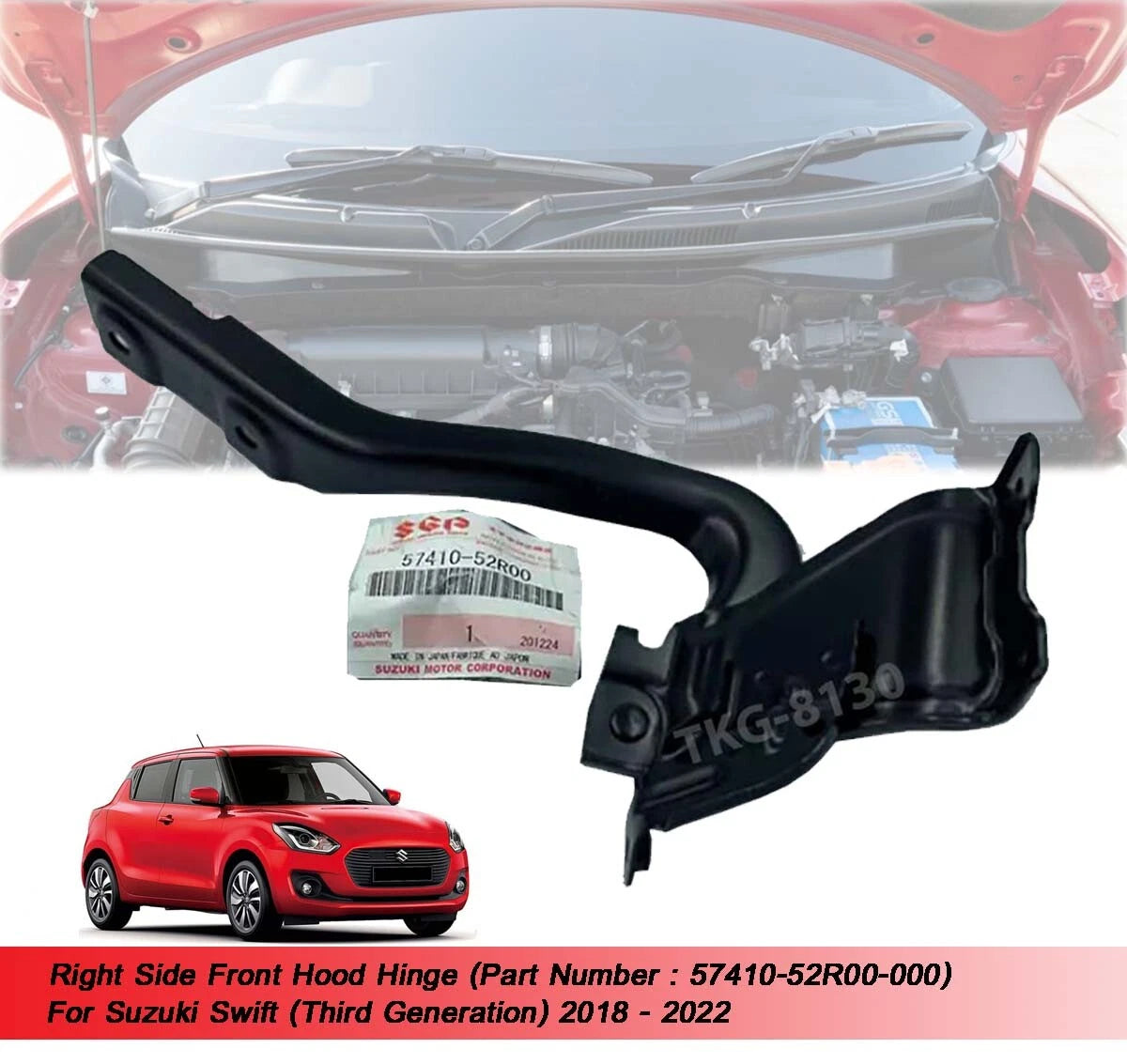BonnetHinge for Suzuki Swift 2018-2022 (2018-2022)