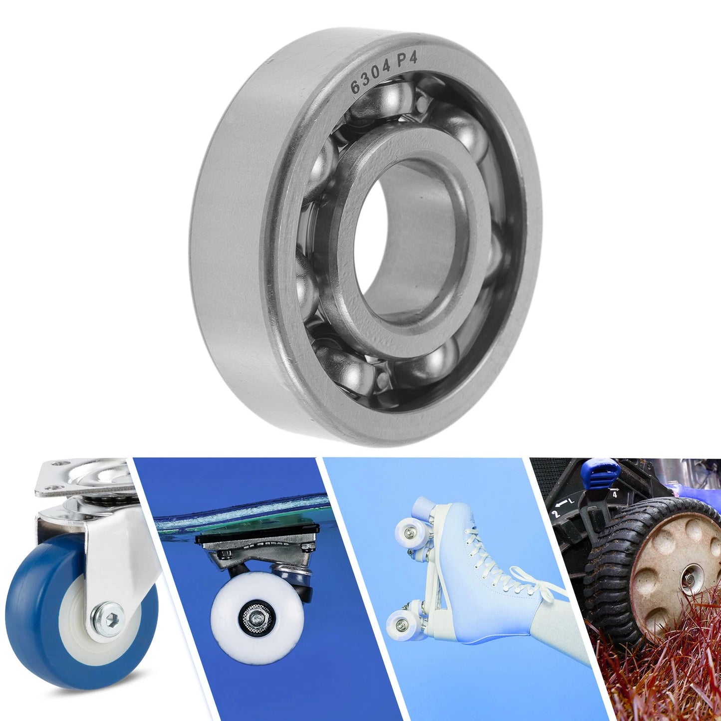 Deep Groove Ball Bearings 20x52x15mm for Scooter Skateboard Wheel