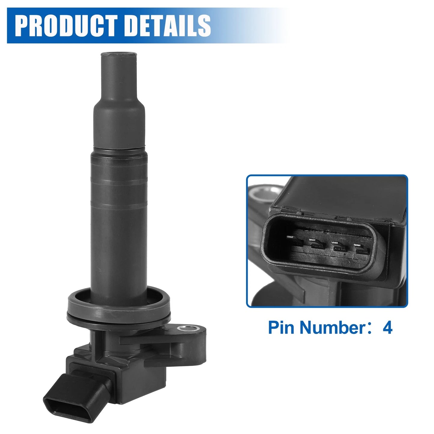 4 x Car Ignition Coils for Toyota Corolla 1.8L (2000-2008)