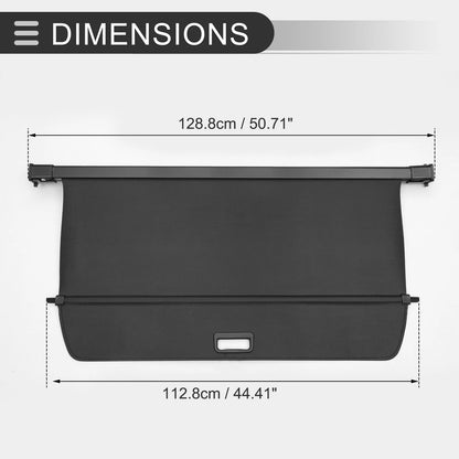 Retractable Cargo Cover for Volvo XC90 2016-2024 Black Carbon Fiber