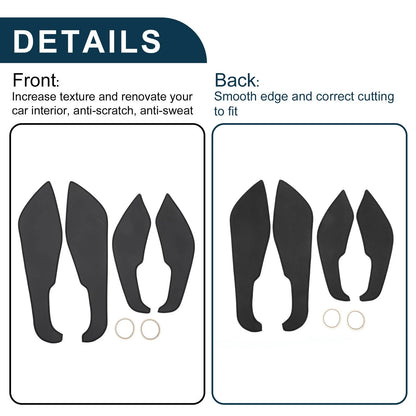 Car Door Anti Kick Pad Sticker Protector for Volvo S60 (2000-2020) Black